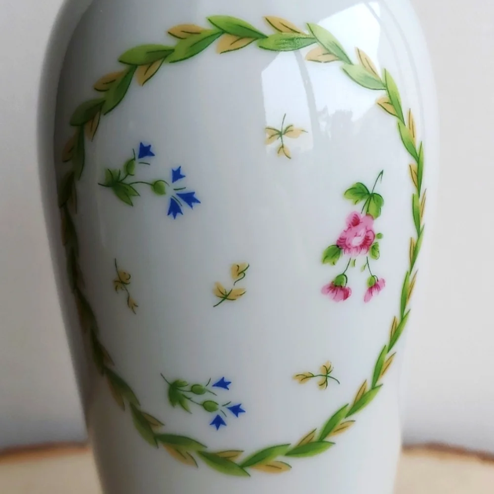 Limoges France Porcelain Floral Handpainted Vase